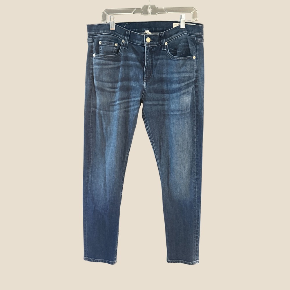 Rag‎ & Bone High Rise Skinny Jeans Dark Wash Blue Denim Size 30
